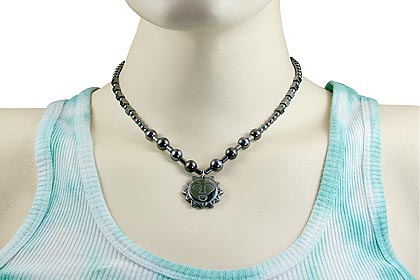 SKU 14089 unique Hematite necklaces Jewelry