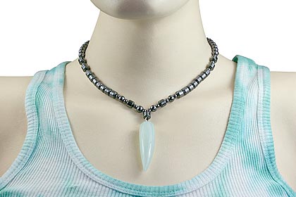 SKU 14093 unique Hematite necklaces Jewelry