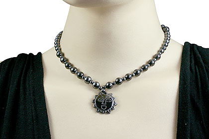 SKU 14095 unique Hematite necklaces Jewelry