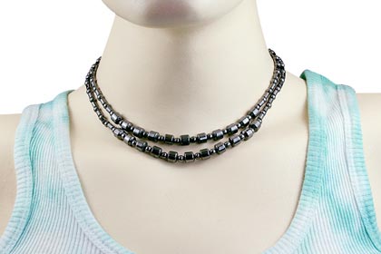 SKU 14096 unique Hematite necklaces Jewelry