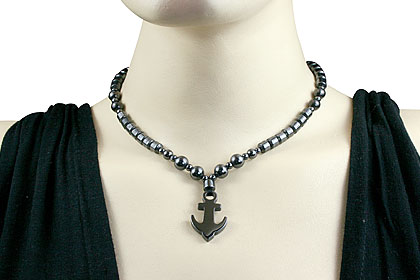 SKU 14105 unique Hematite necklaces Jewelry
