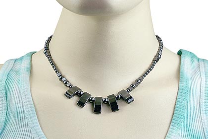 SKU 14106 unique Hematite necklaces Jewelry