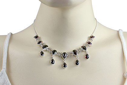 SKU 14382 unique Garnet necklaces Jewelry