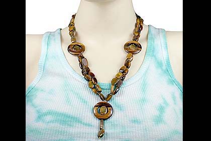 SKU 14702 unique Tiger eye necklaces Jewelry