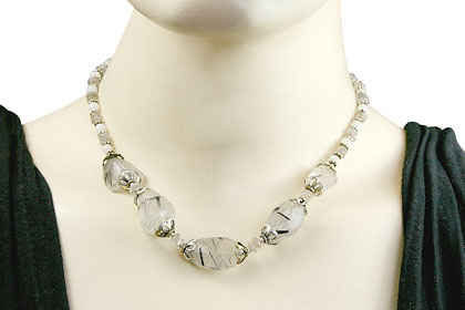 SKU 15620 unique Rutilated Quartz necklaces Jewelry
