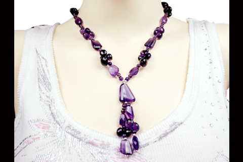 SKU 9232 unique Amethyst necklaces Jewelry