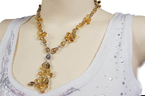 SKU 9285 unique Citrine necklaces Jewelry