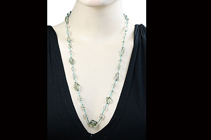SKU 9286 unique Green amethyst necklaces Jewelry