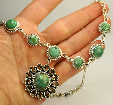 SKU 9486 unique Multi-stone necklaces Jewelry
