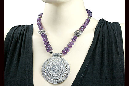 SKU 9503 unique Amethyst necklaces Jewelry