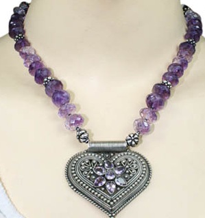 SKU 9511 unique Amethyst necklaces Jewelry