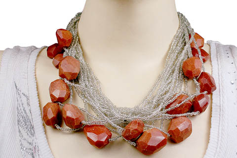 SKU 9641 unique Jasper necklaces Jewelry