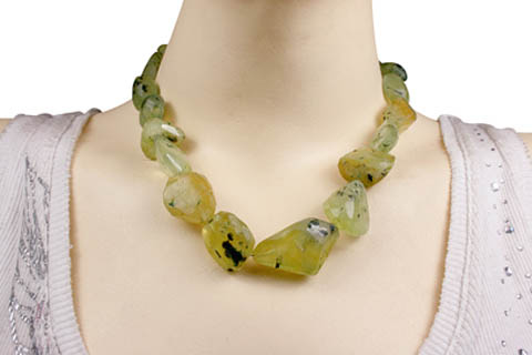 SKU 9661 unique Prehnite necklaces Jewelry