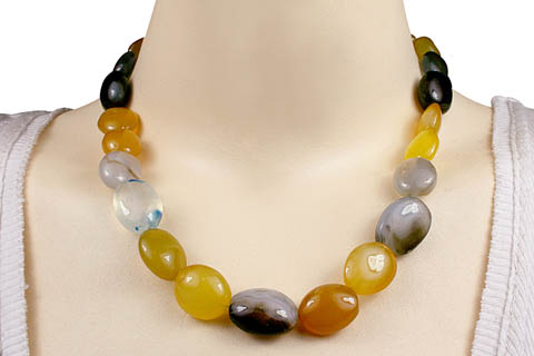 SKU 9673 unique Chalcedony necklaces Jewelry
