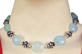 SKU 9677 unique Chalcedony necklaces Jewelry