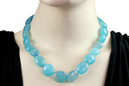 SKU 9681 unique Chalcedony necklaces Jewelry