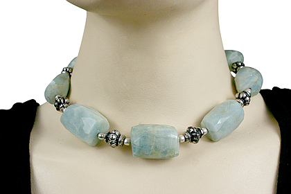 SKU 9689 unique Aquamarine necklaces Jewelry