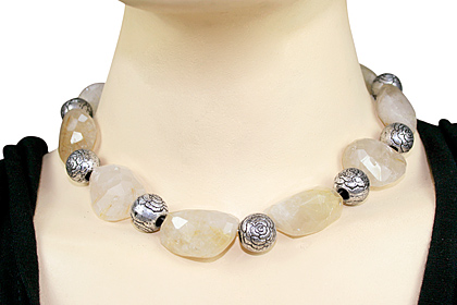 SKU 9690 unique Rutilated necklaces Jewelry