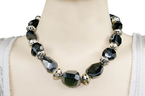 SKU 9698 unique Onyx necklaces Jewelry