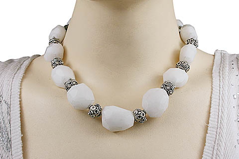 SKU 9712 unique Snow Quartz necklaces Jewelry