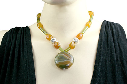 SKU 9738 unique Onyx necklaces Jewelry