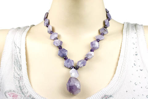 SKU 9753 unique Amethyst necklaces Jewelry