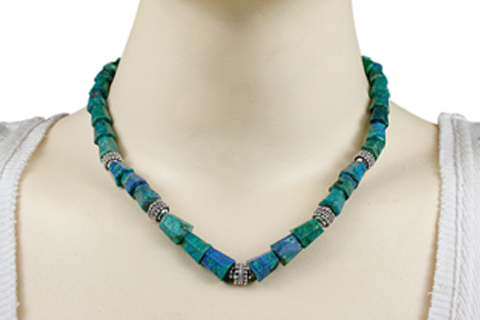 SKU 9775 unique Azurite malachite necklaces Jewelry