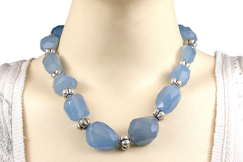 SKU 9781 unique Chalcedony necklaces Jewelry