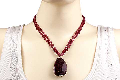SKU 9823 unique Ruby necklaces Jewelry