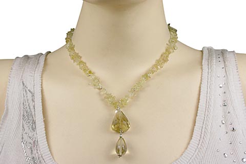 SKU 9834 unique Lemon Quartz necklaces Jewelry