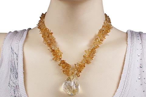 SKU 9840 unique Citrine necklaces Jewelry