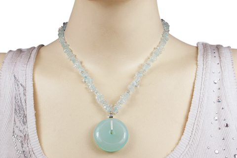 SKU 9842 unique Aquamarine necklaces Jewelry