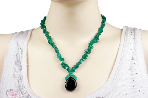 SKU 9855 unique Onyx necklaces Jewelry