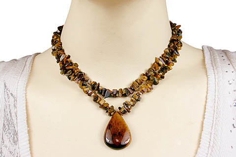 SKU 9856 unique Tiger eye necklaces Jewelry
