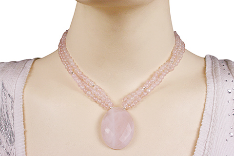 SKU 9869 unique Rose quartz necklaces Jewelry