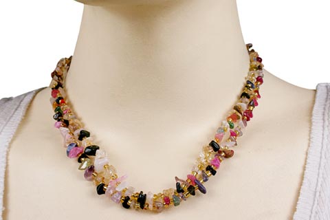 SKU 9889 unique Multi-stone necklaces Jewelry