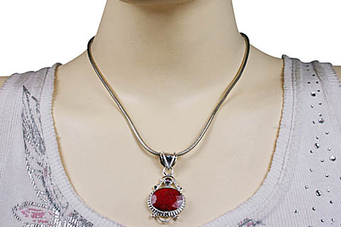 SKU 10083 unique Ruby pendants Jewelry