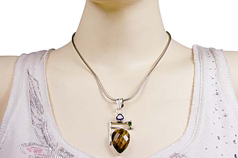 SKU 10149 unique Tiger eye pendants Jewelry