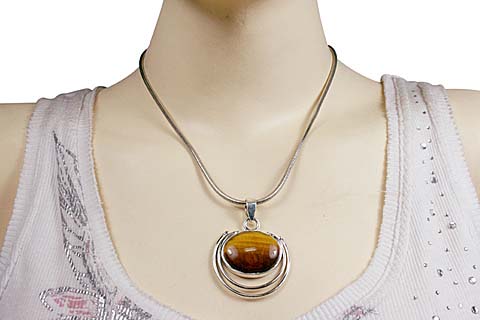 SKU 10152 unique Tiger eye pendants Jewelry