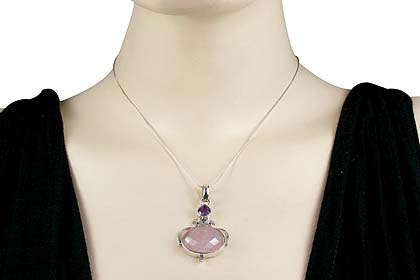 SKU 10171 unique Rose quartz pendants Jewelry