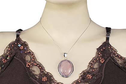 SKU 10268 unique Rose quartz pendants Jewelry