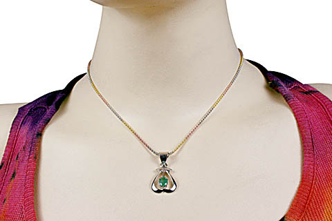 SKU 10492 unique Emerald pendants Jewelry