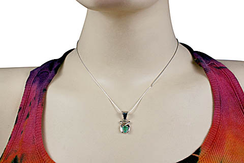 SKU 10494 unique Emerald pendants Jewelry
