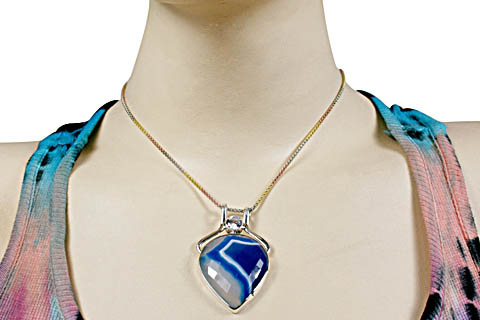 SKU 10594 unique Chalcedony pendants Jewelry