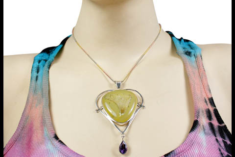 SKU 10596 unique Chalcedony pendants Jewelry