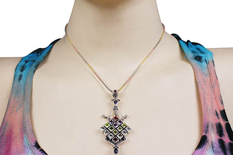 SKU 10638 unique Multi-stone pendants Jewelry