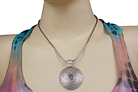 SKU 10651 unique mystic quartz pendants Jewelry