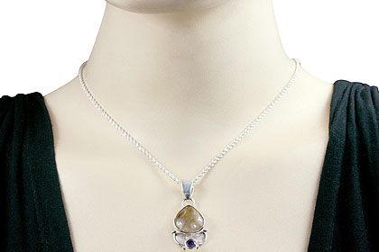SKU 11389 unique Rutilated Quartz pendants Jewelry