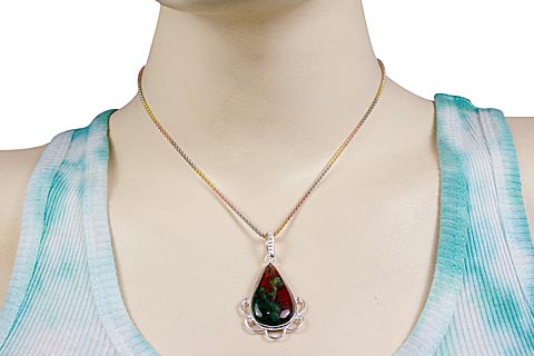 SKU 11456 unique Bloodstone pendants Jewelry