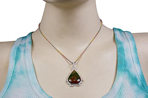 SKU 11459 unique Bloodstone pendants Jewelry